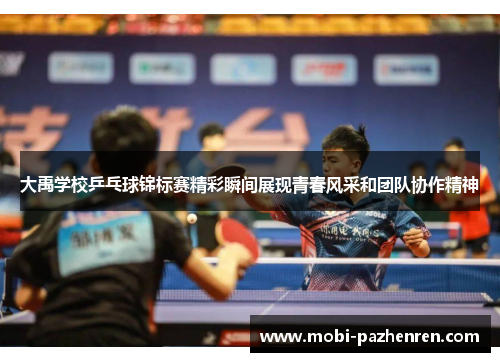 大禹学校乒乓球锦标赛精彩瞬间展现青春风采和团队协作精神