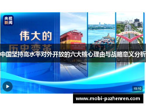 中国坚持高水平对外开放的六大核心理由与战略意义分析