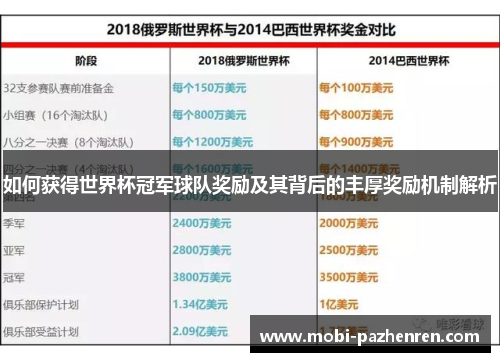 如何获得世界杯冠军球队奖励及其背后的丰厚奖励机制解析